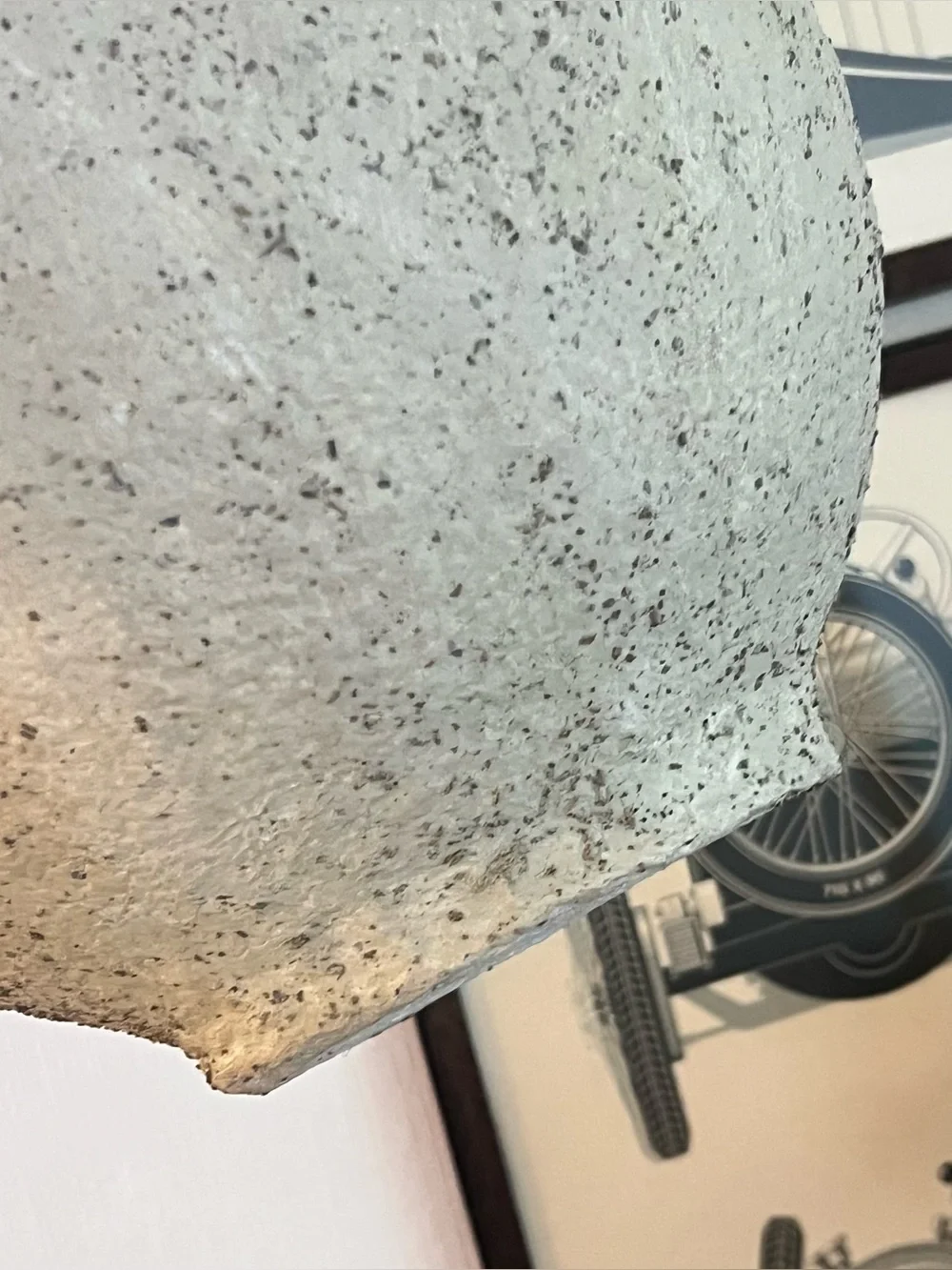 13” Large Handmade Papier-Mâché Vase | Organic Textured Art Vessel | Neutral Dec